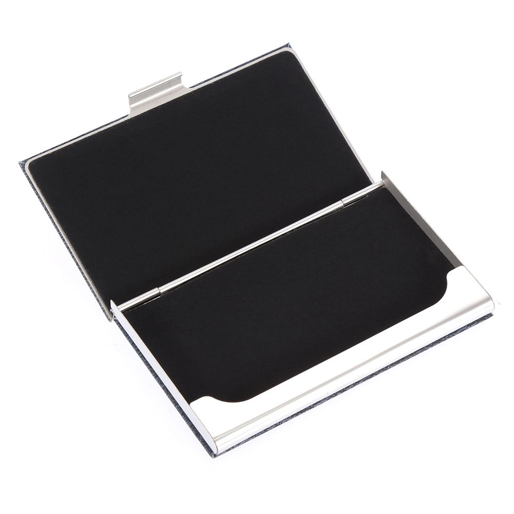 Rfid Business Card Storage Case Portable Stainless Steel Card Holder (Blue) view 5