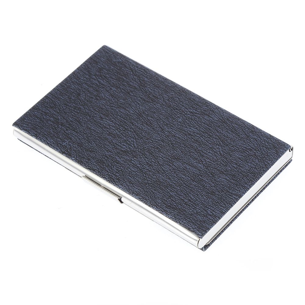 Rfid Business Card Storage Case Portable Stainless Steel Card Holder (Blue) view 6