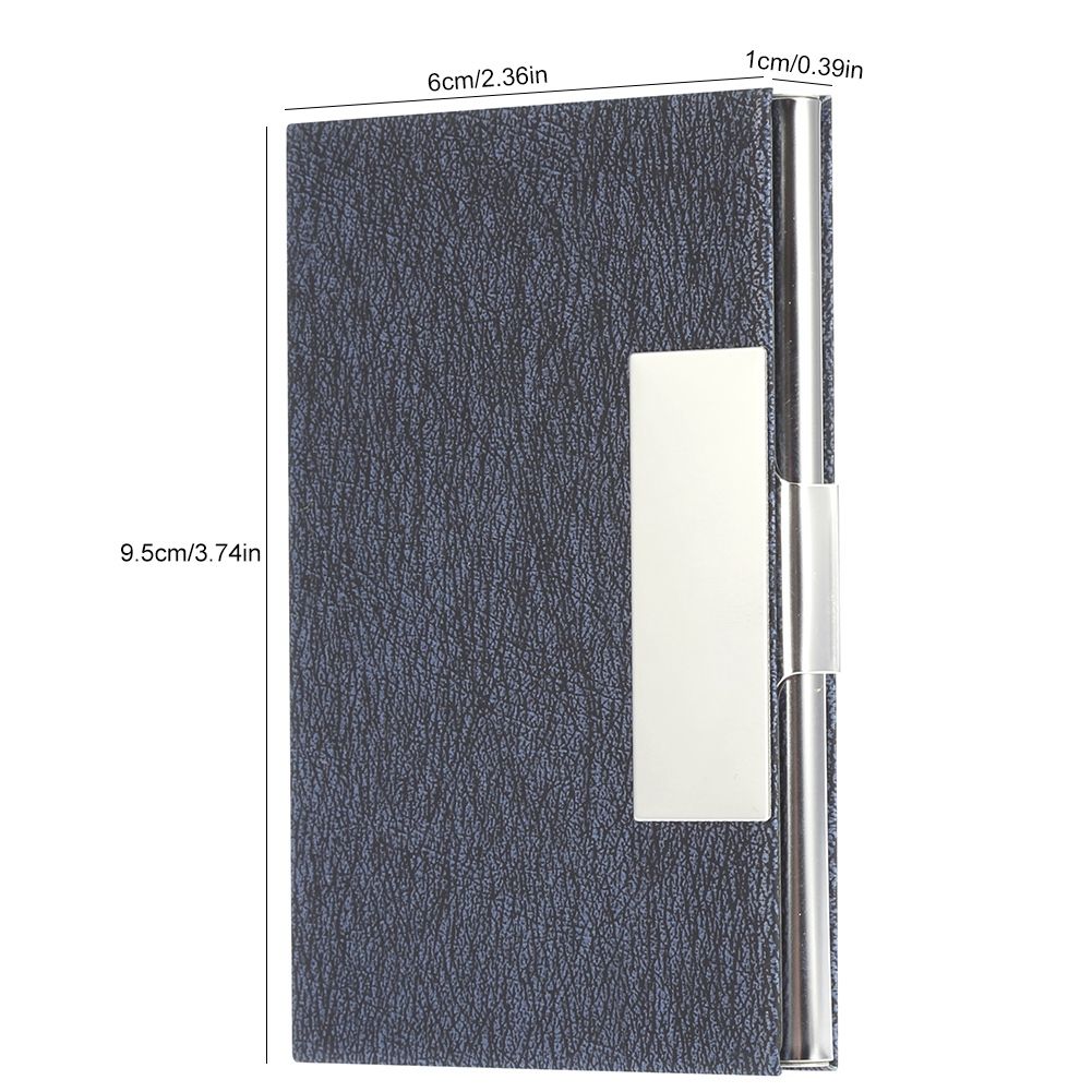Rfid Business Card Storage Case Portable Stainless Steel Card Holder (Blue) view 8