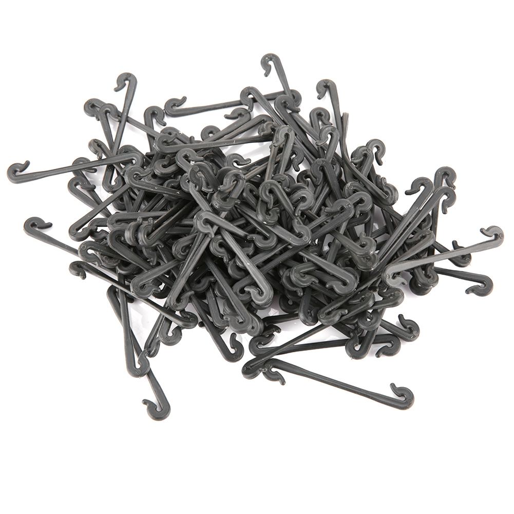 100Pcs Grape Grafting Clips Garden Plant Vegetable Vine Fixing Clamp Black view 9
