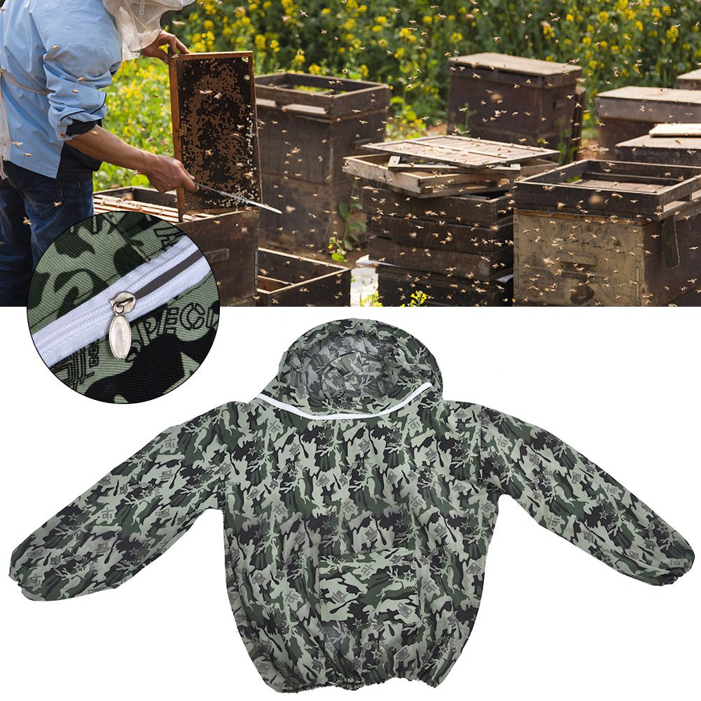 Professional Breathable Beekeeping Protective Upper Garment Coat Jacket Suit view 4