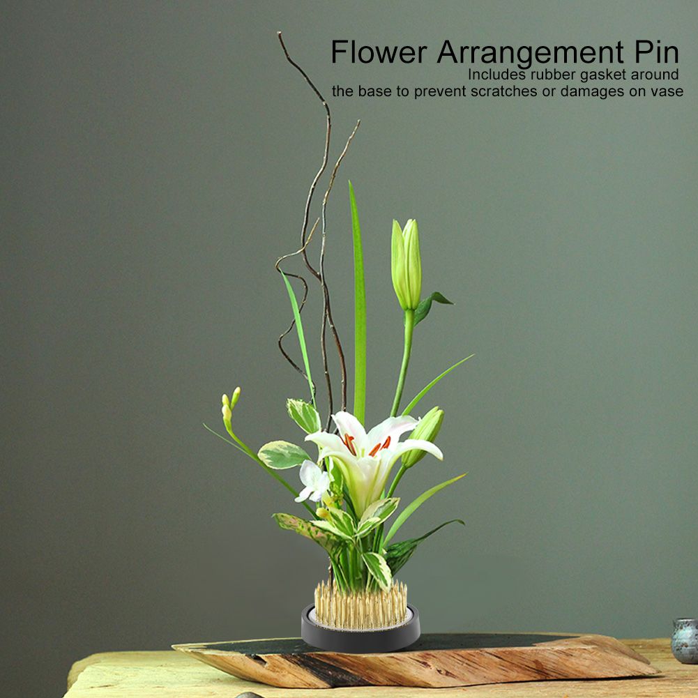 Round Flower Arrangement Pin Ikebana Kenzan Flower Decoration Fixed Arranging view 7