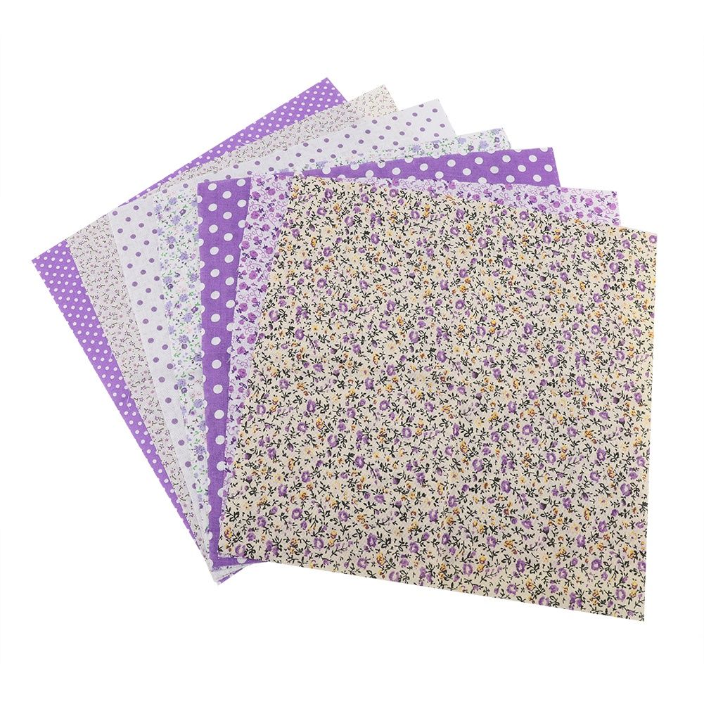 7pcs 50*50cm Cotton Fabric DIY Assorted Squares Pre Cut Bedding Kit Quarters view 2