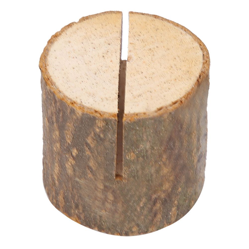 10Pcs Stump Shape Wedding Party Place Card Holder Stand Number Table Clip Card view 8