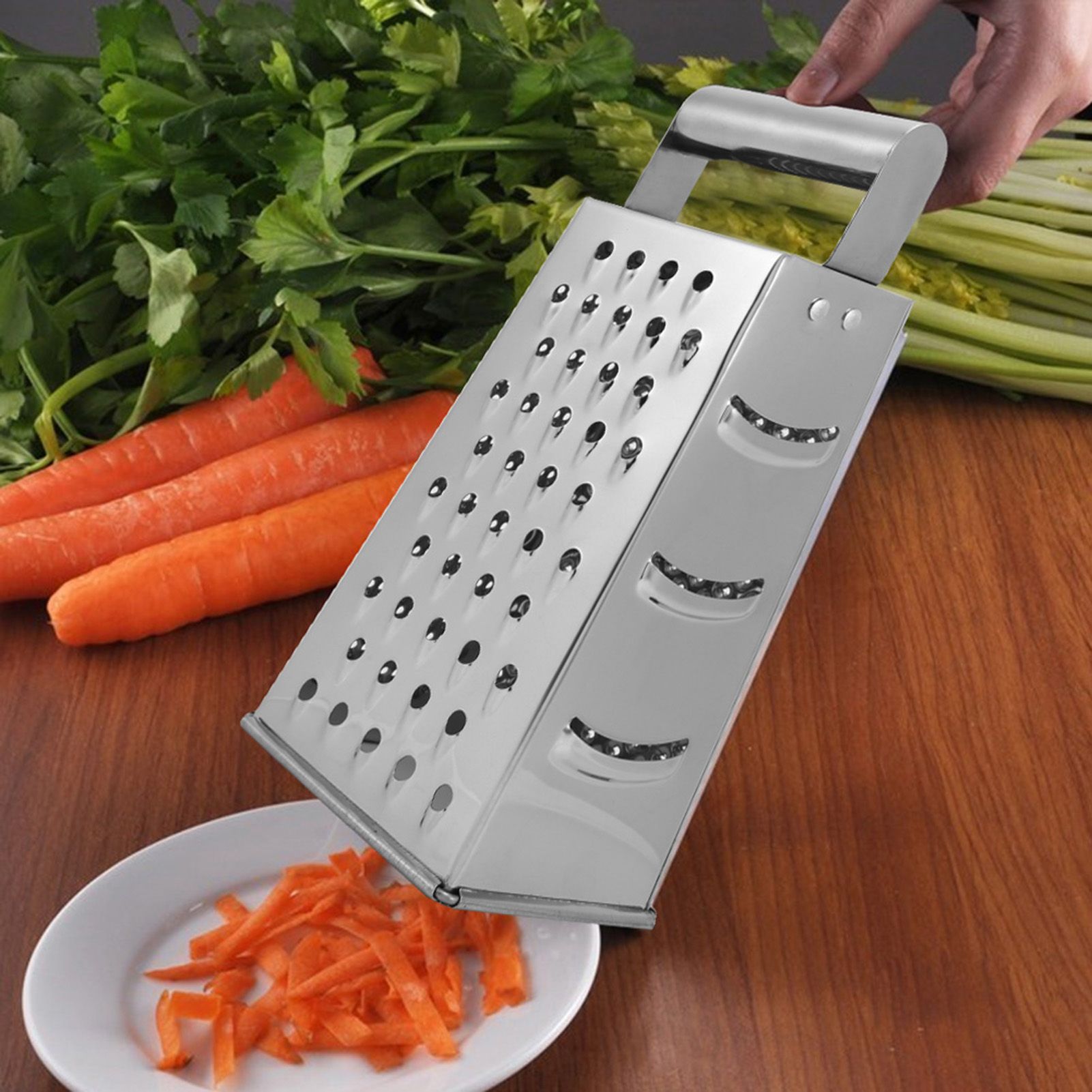 Stainless Steel Veg Fruit Peeler Slicer Box Grater Cutter