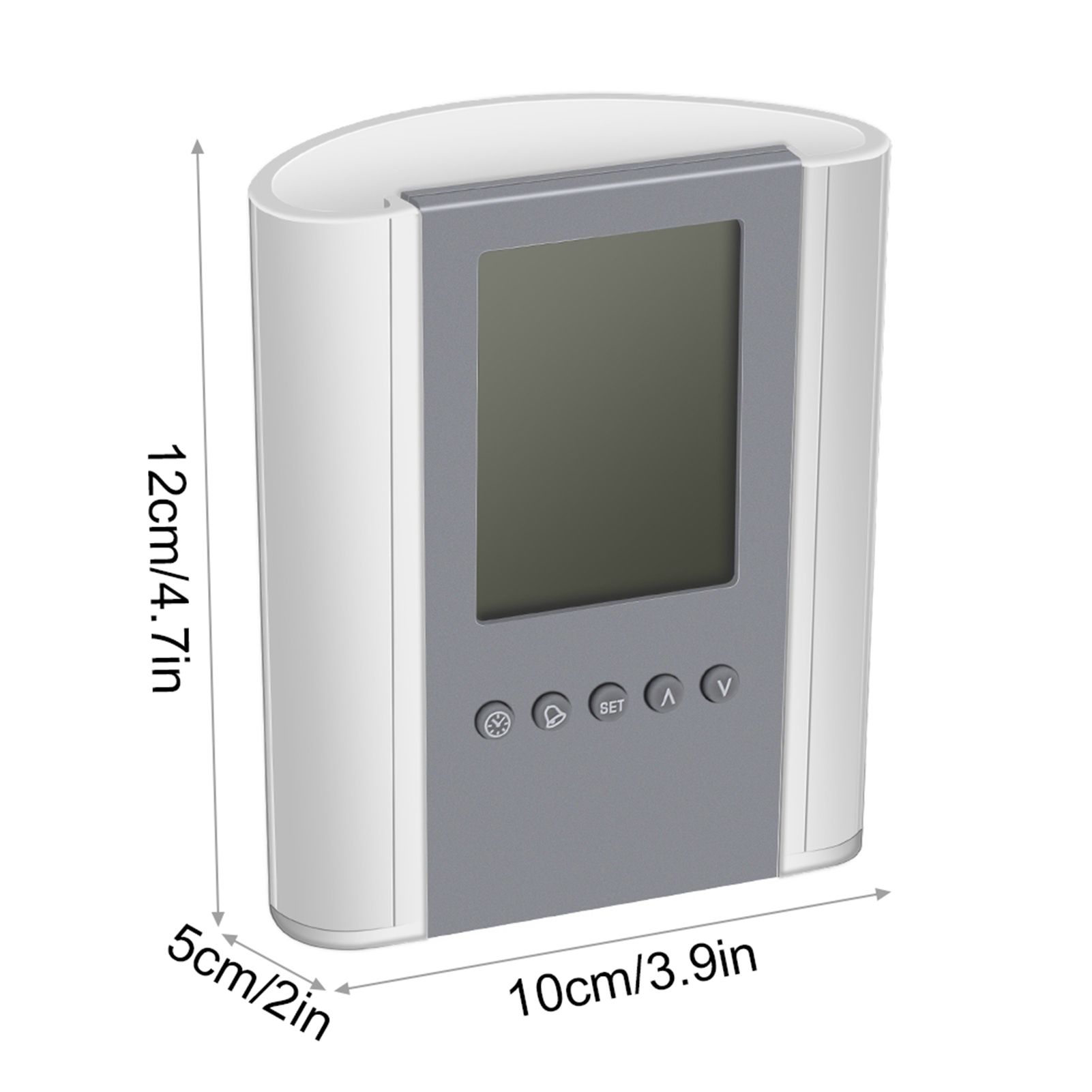 Digital Alarm Clock Temperature Display Table Pencil Holder Case Organizer view 6