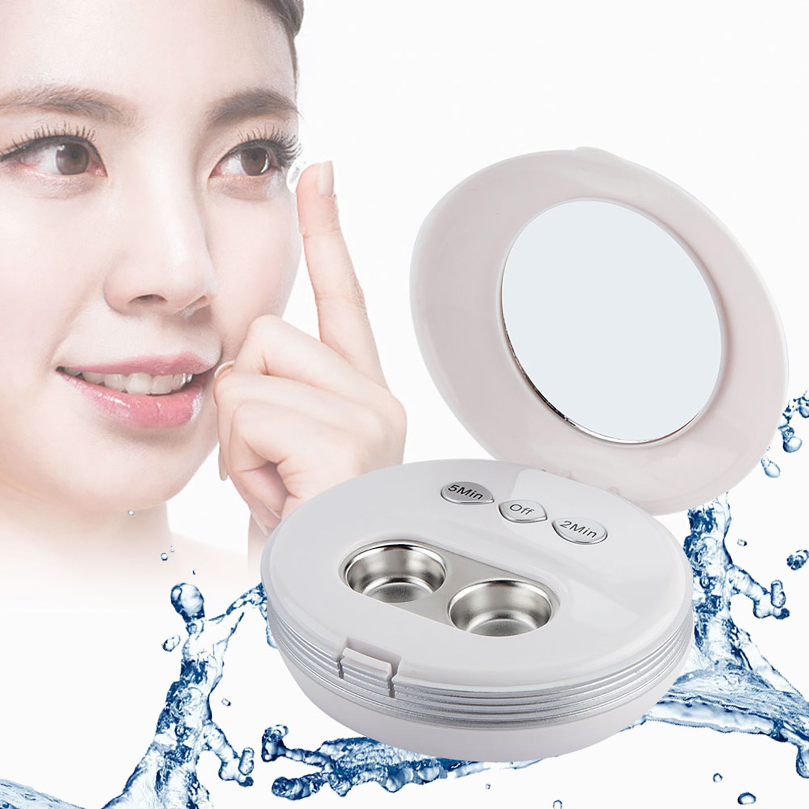 Ultrasonic Contact Lens Auto Cleaner Eye Protein Cleaning Case with USB view 5