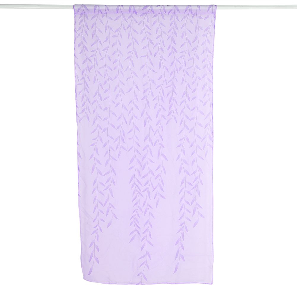 Sheer Window Rod Pocket Curtain Bedroom Balcony Drape Curtain Window view 2