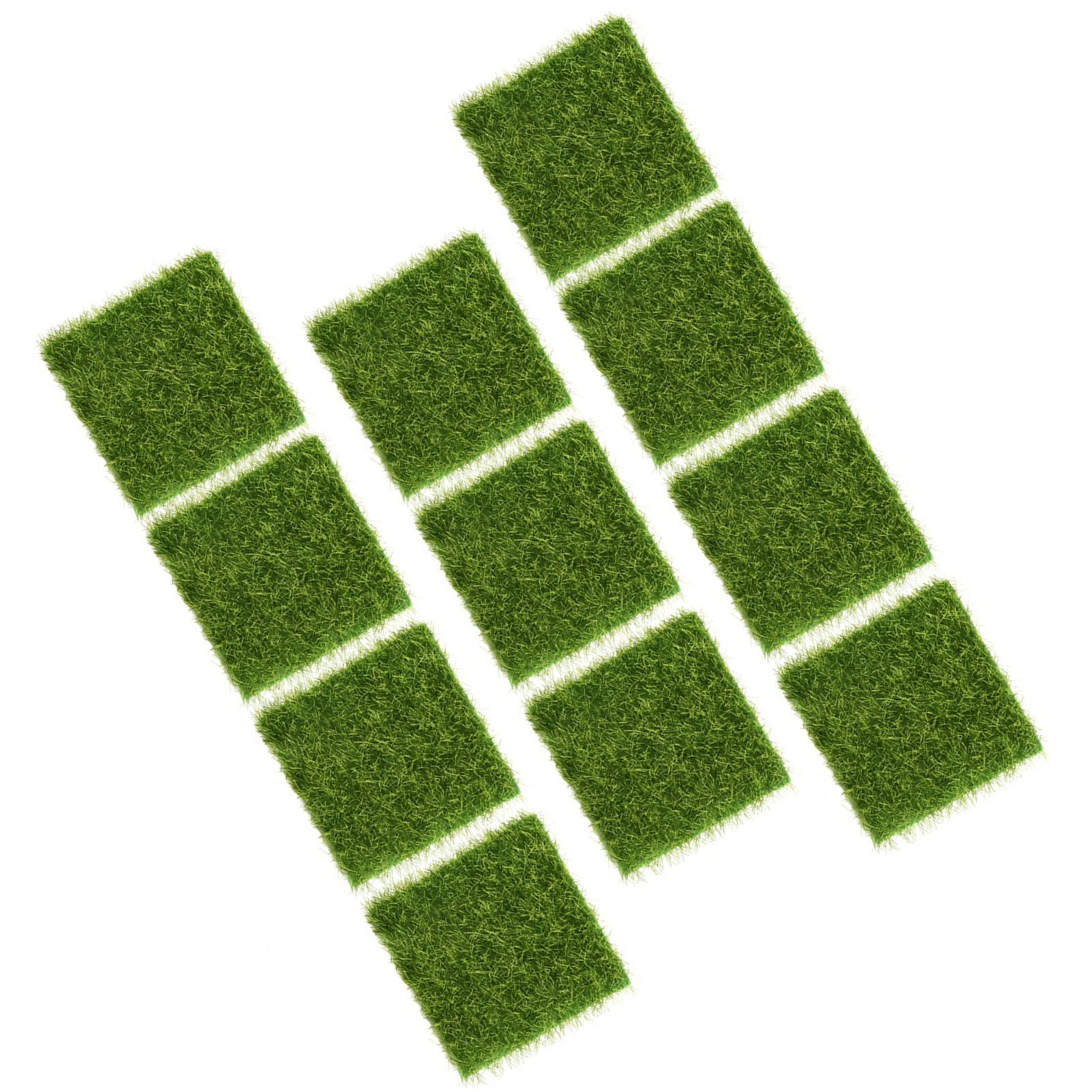 10Pcs Garden Home Plastic Crafts Micro Landscape Ornaments Simulated Turf view 8