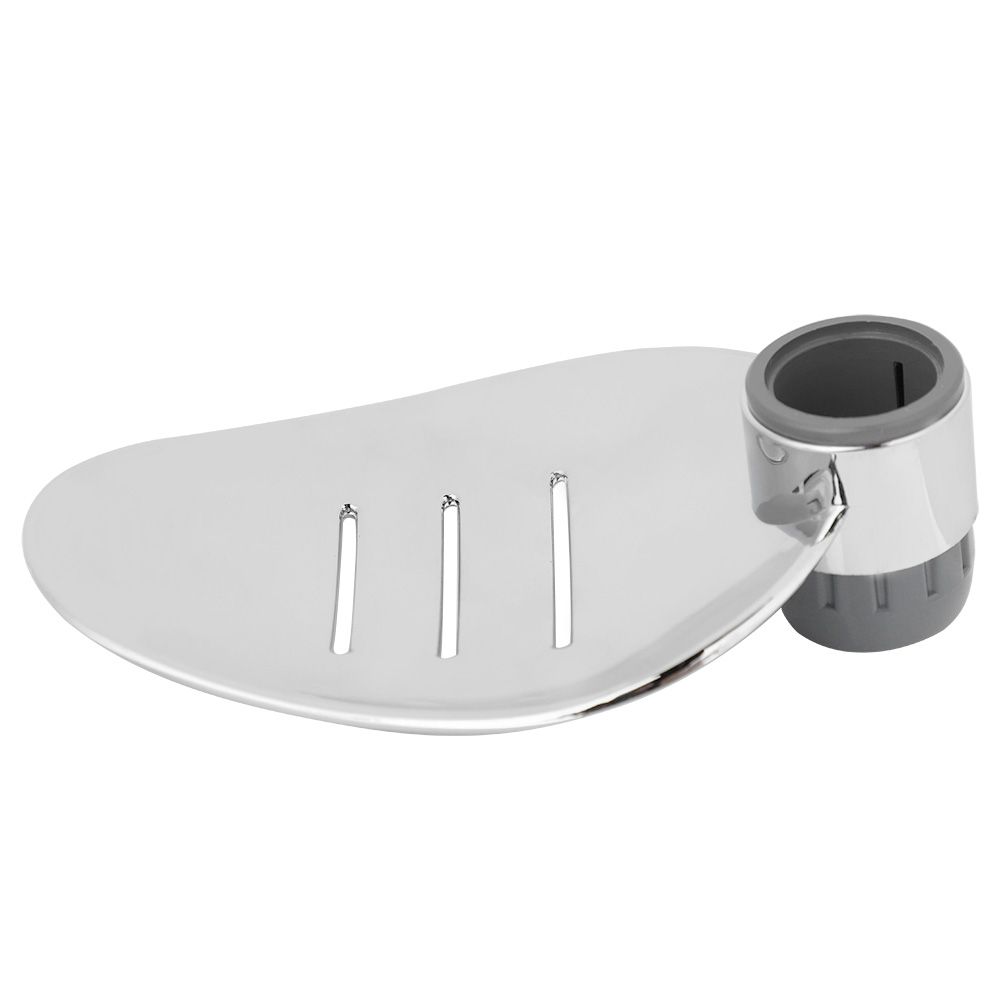 Lifting Rod Rack Tray Shower Soap Dish Rustproof Sponge Soap Holder For Bathroom