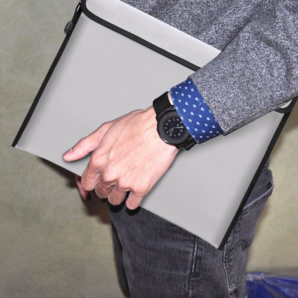 38*28CM Fireproof Waterproof Document Bag File Envolope Safe Storage with view 4