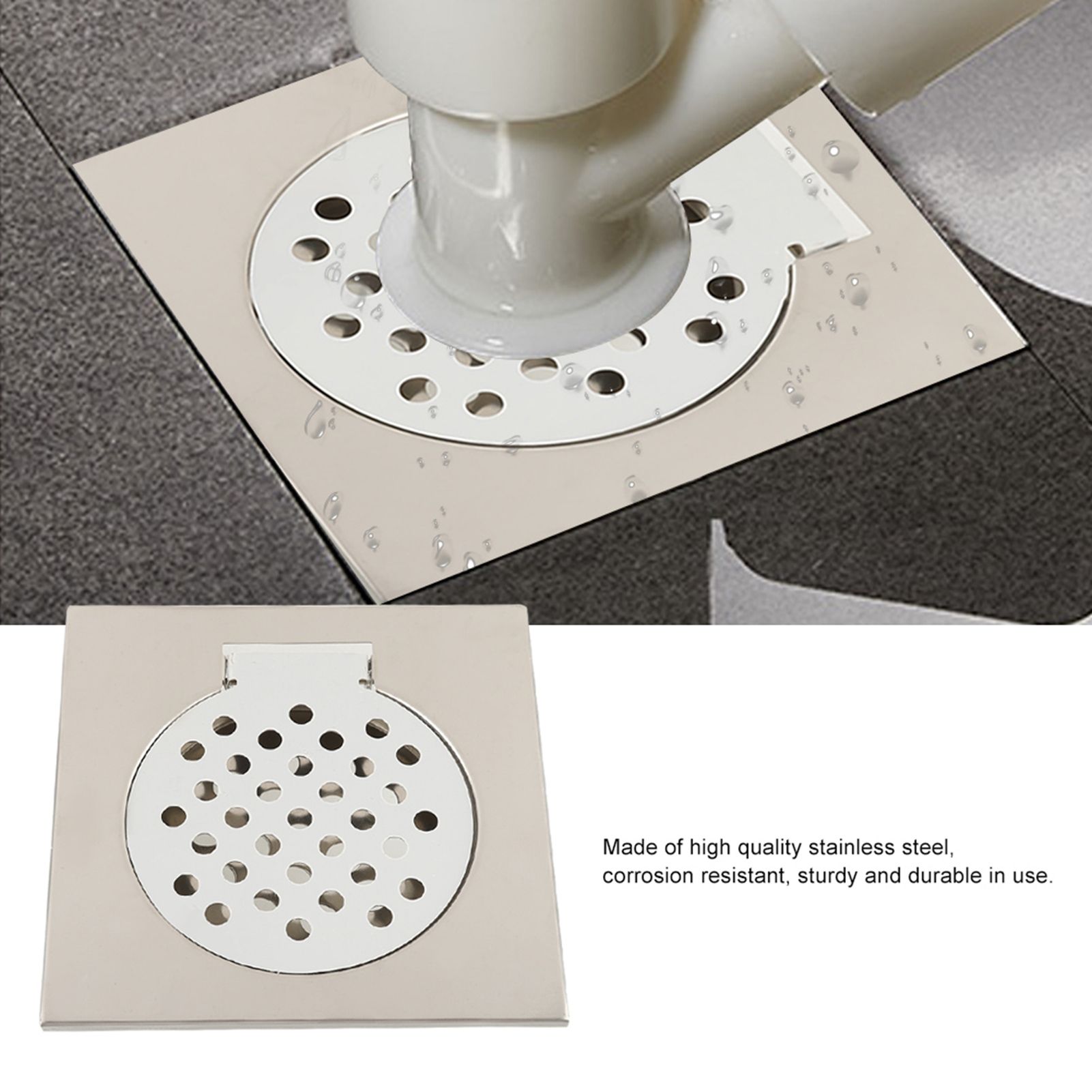 Stainless Steel Bathroom Floor Drain Linear Long Shower Waste Drainer Grate view 6