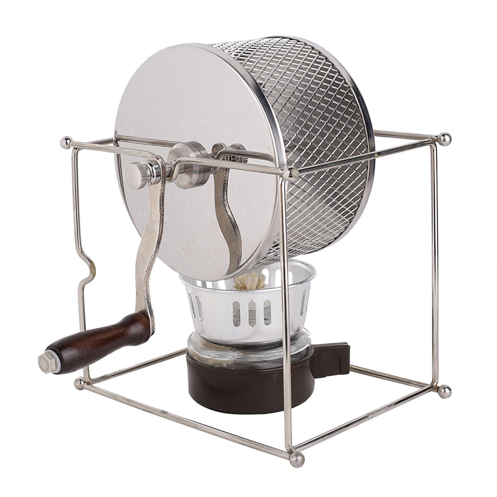 1Pc Mini Manual Coffee Beans Roasting Machine DIY Stainless Steel Rollers with view 6