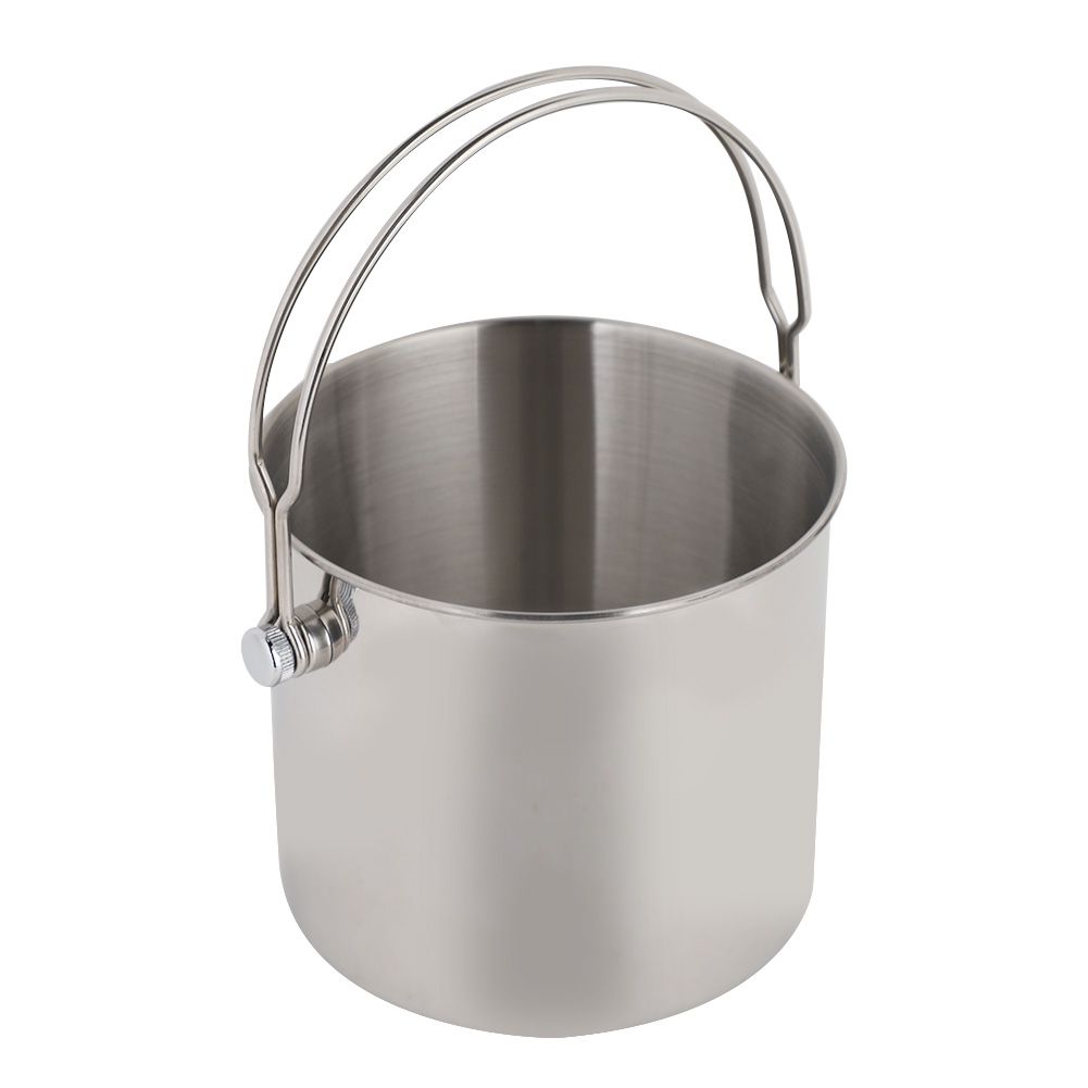 Stainless Steel Ice Container Bucket 2L Portable Red Wine Barrel for Kitchen