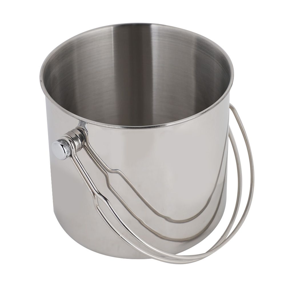 Stainless Steel Ice Container Bucket 2L Portable Red Wine Barrel for Kitchen view 3