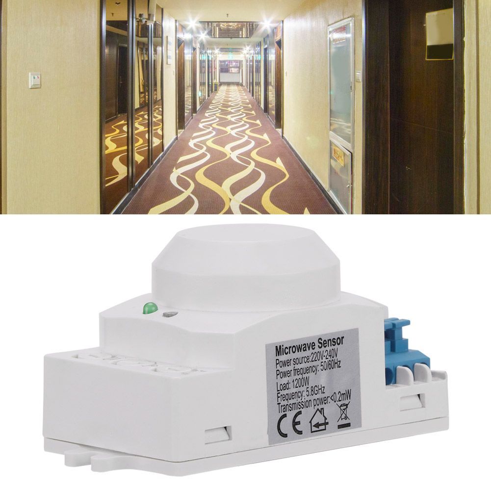 360 Degree Detection Intelligent Microwave Motion Light Sensor Switch 220-240V view 4