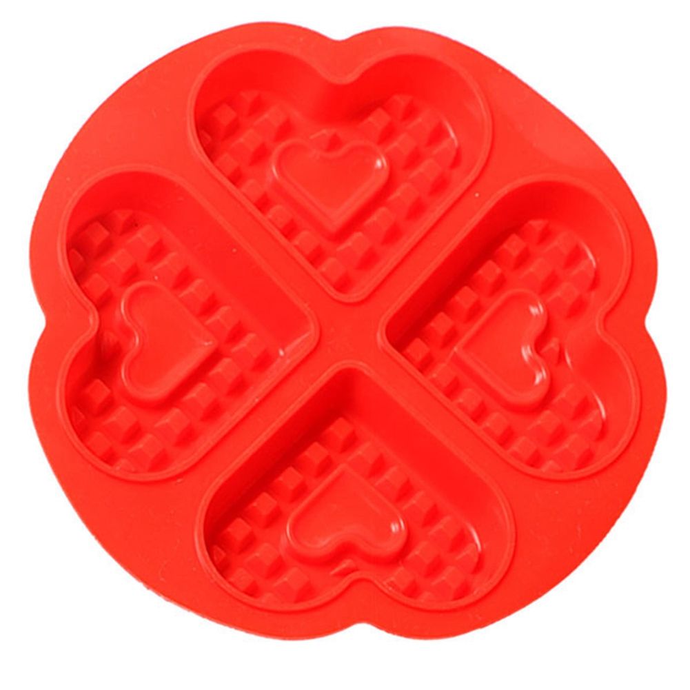 Premium Silicone Heart Shape Waffle Maker for Kids DIY Cake Mold view 2