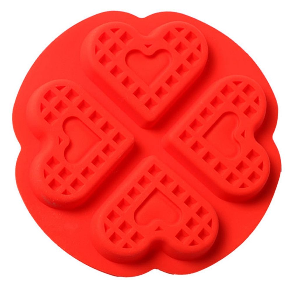 Premium Silicone Heart Shape Waffle Maker for Kids DIY Cake Mold view 5