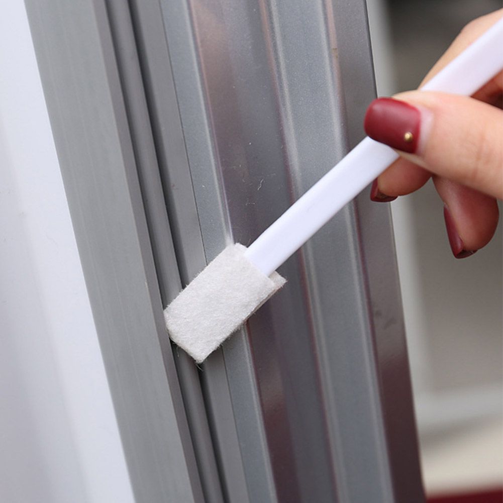 1PC Multi function Window Groove Cleaning Brush Track Scraper Computer view 8