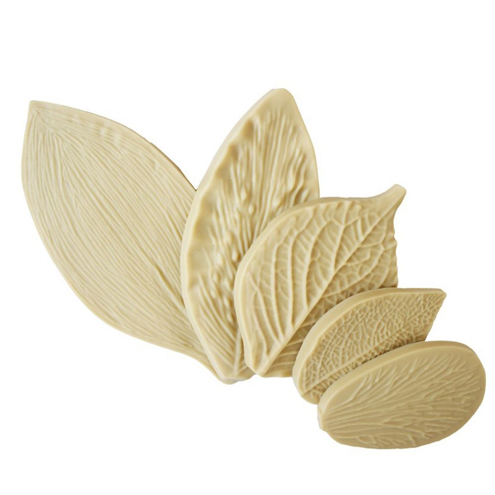 5Pcs 3D Leaf Biscuit Cookies Cutters Molds Silicone Bakery Decorating Tool view 2