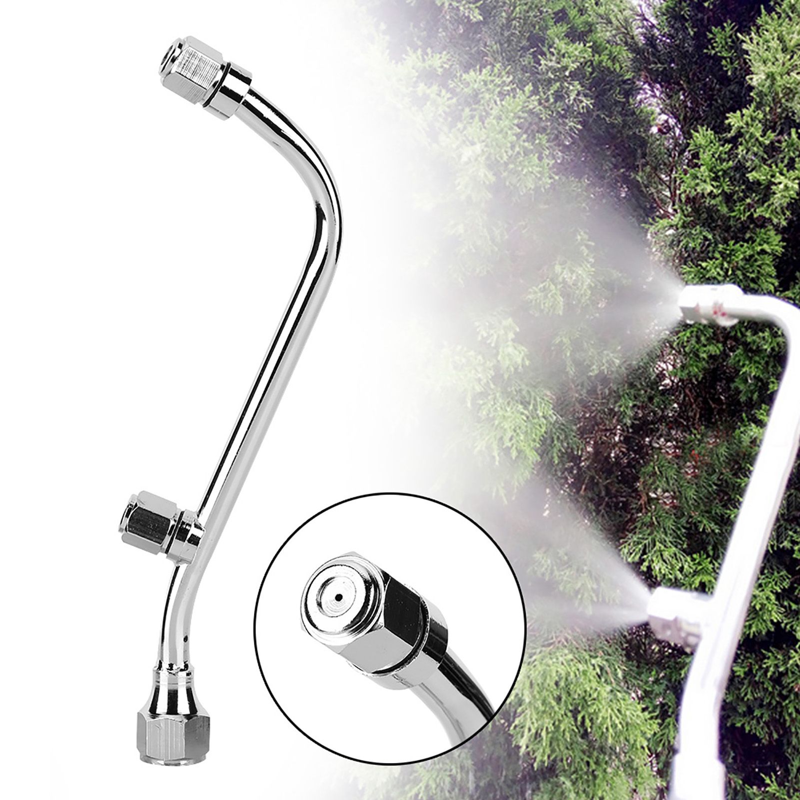 Two Spray Mist Nozzle High Pressure Agricultural Atomizing Sprayer Water view 3