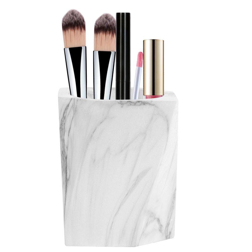 Marbling Cosmetic Makeup Oraganizer Storage Box Home Resin Makeup Case view 4