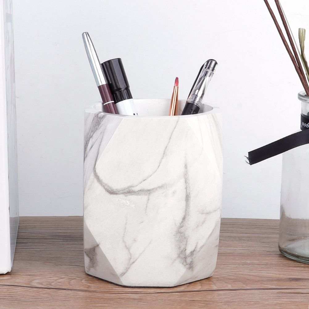 Marbling Cosmetic Makeup Oraganizer Storage Box Home Resin Makeup Case view 3