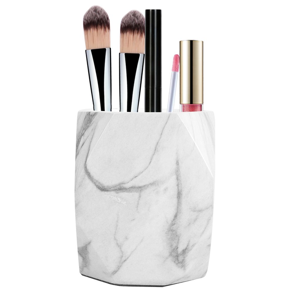 Marbling Cosmetic Makeup Oraganizer Storage Box Home Resin Makeup Case view 4