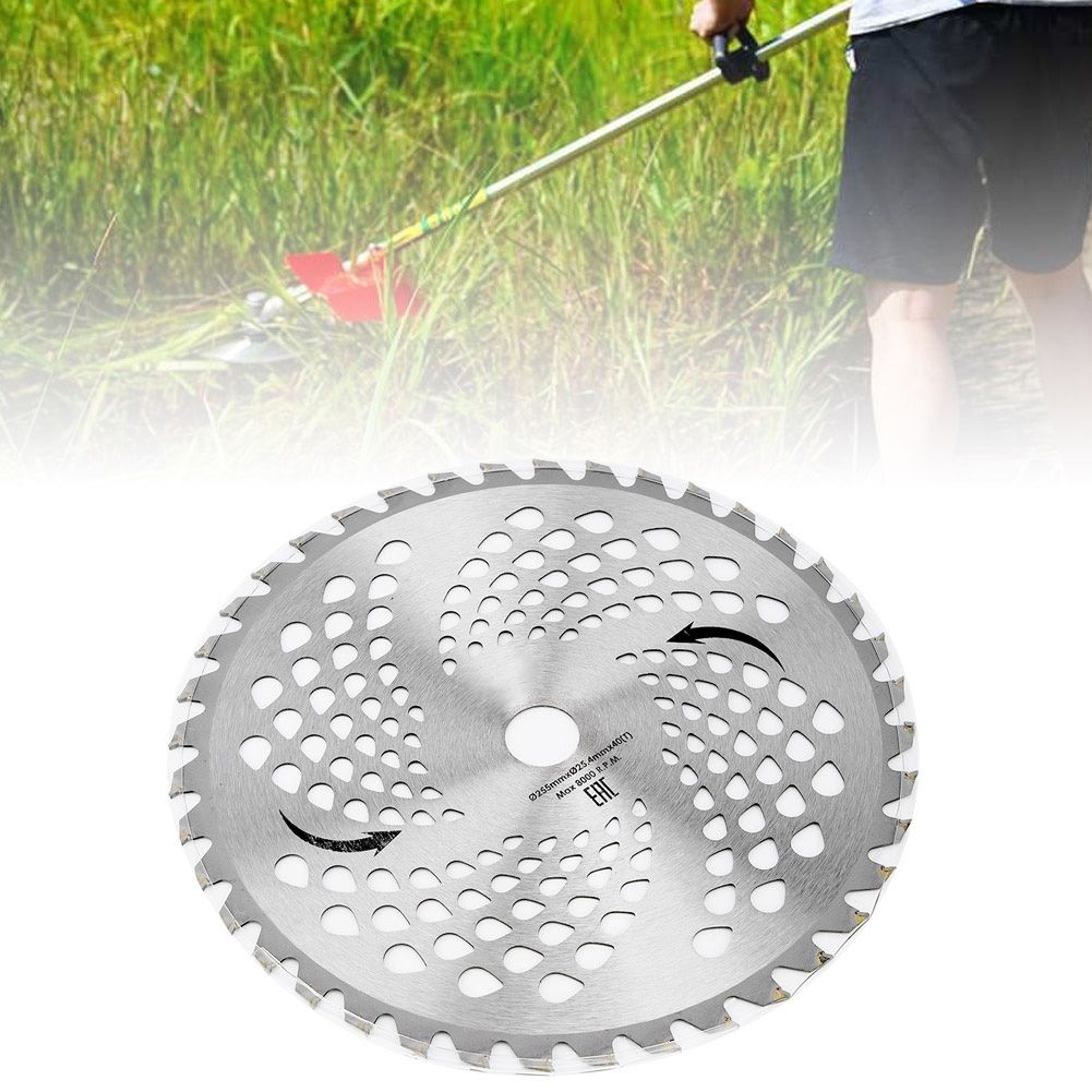 40 Tooth Lawn Steel Round Cutting Blade Grass Trimmer Head Garden Tools view 4