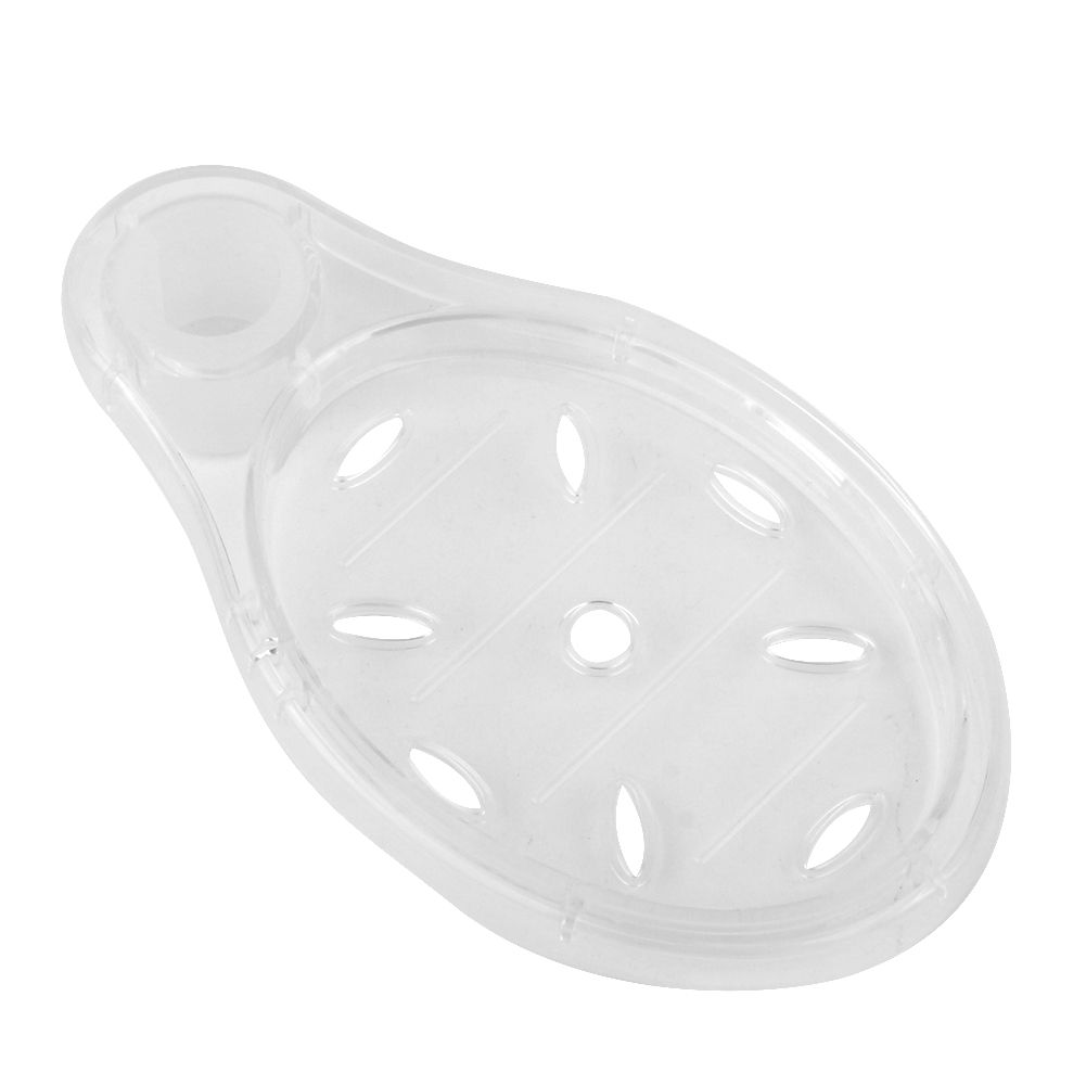 Transparent Round Acrylic Soap Dishes Box Holder Lifting Rod Bathroom Accessories view 4