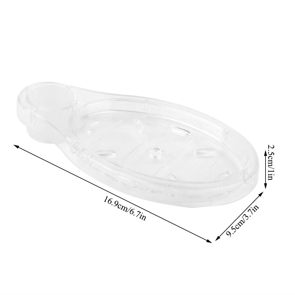 Transparent Round Acrylic Soap Dishes Box Holder Lifting Rod Bathroom Accessories view 9