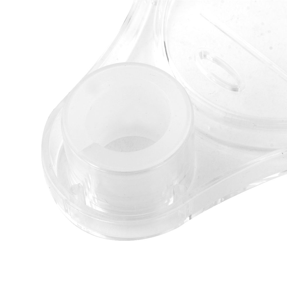 Transparent Round Acrylic Soap Dishes Box Holder Lifting Rod Bathroom Accessories view 10
