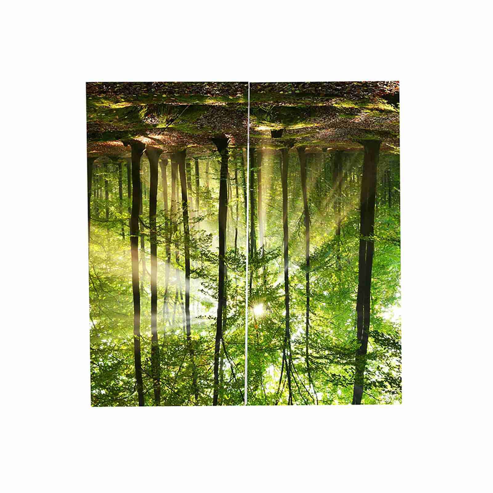 Forests Sunlight Printing Shading Curtains for Balcony Bedroom Drawing Room view 8