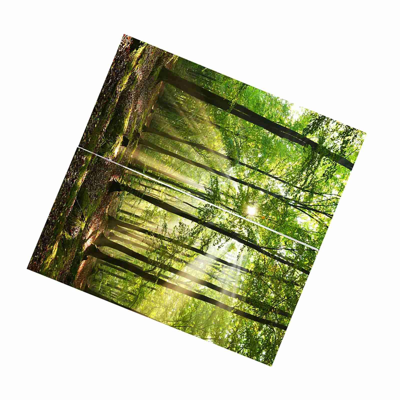 Forests Sunlight Printing Shading Curtains for Balcony Bedroom Drawing Room view 10