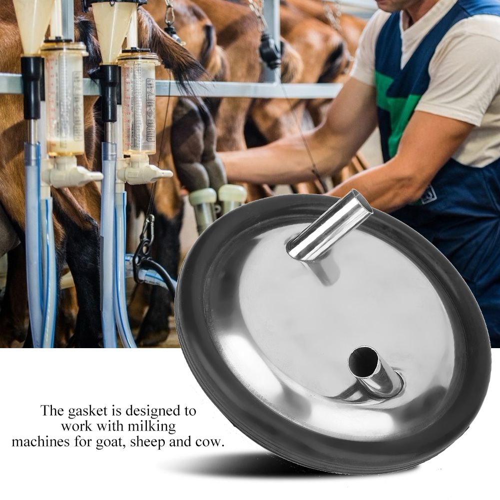 Stainless Steel Milk Bucket Lid And Gasket For Milking Machine Two Open Lid view 8