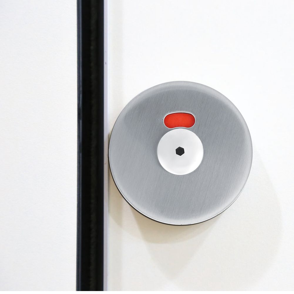 1 Set Privacy Dead Bolt Latch Indicating Door Lock for Bathroom WC Public view 3