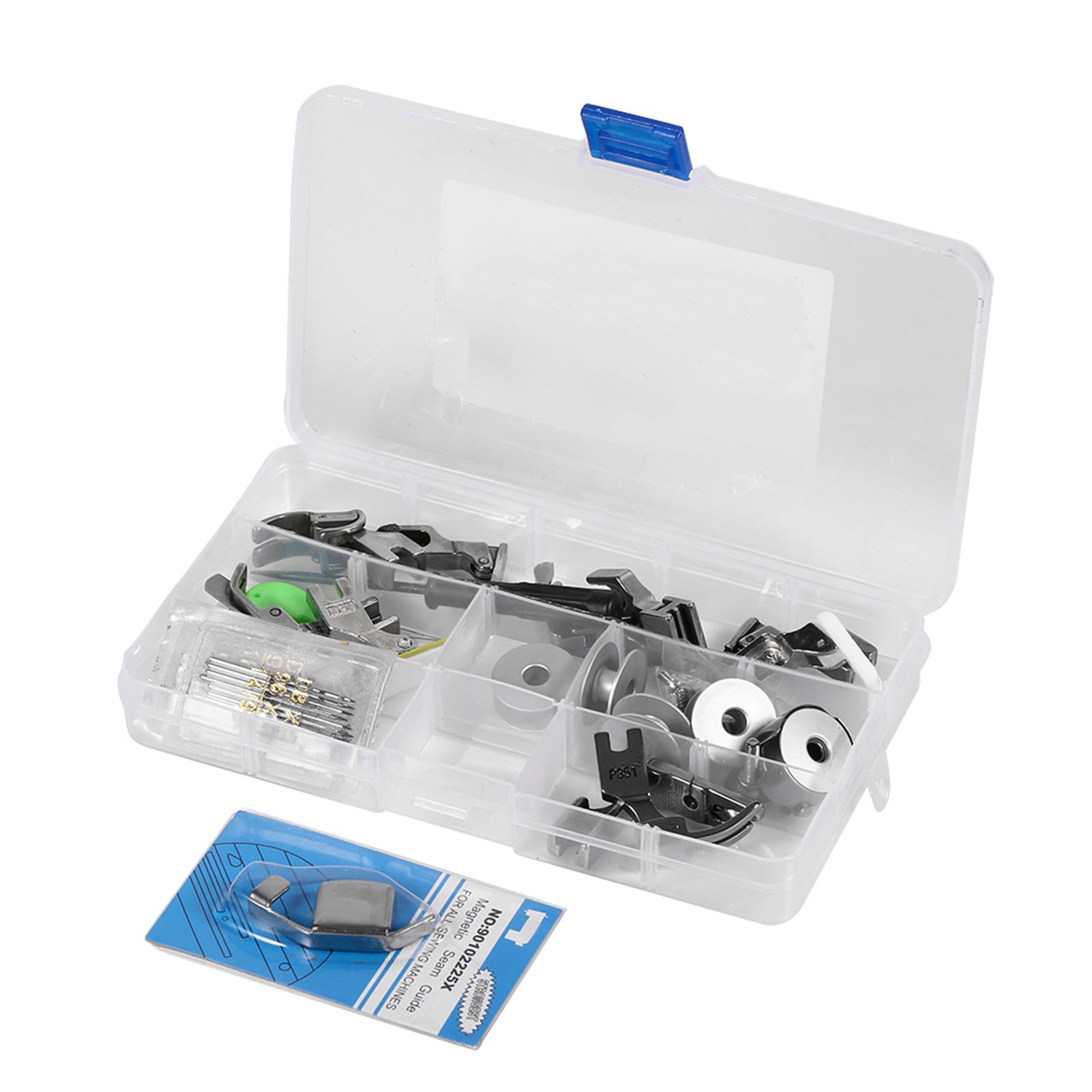 17 Sets Universal Industrial Flat Sewing Machine Parts Presser Pressure Foot view 11
