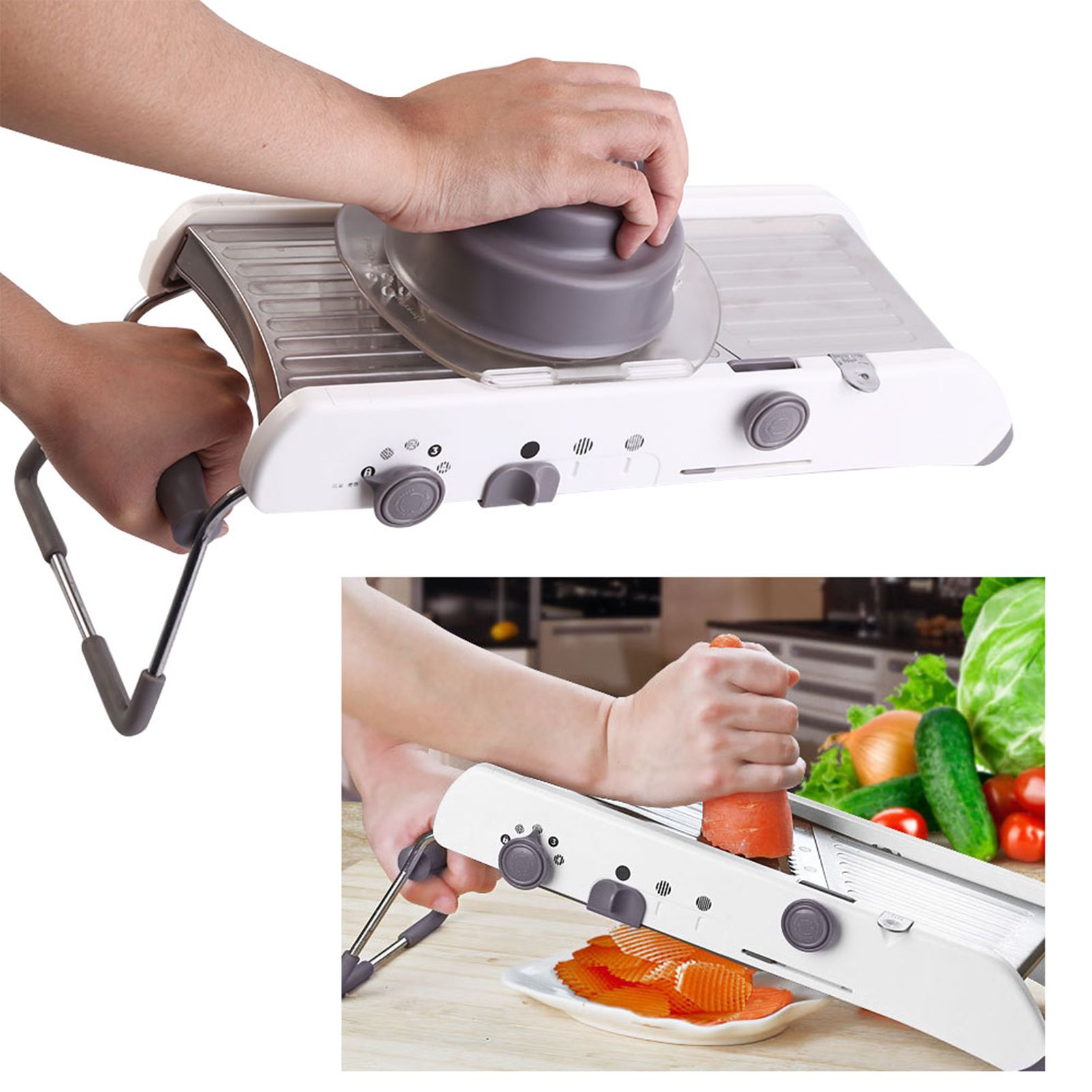 Multifunction Adjustable Titanium Alloy Vegetable Slicing Tool Professional view 12