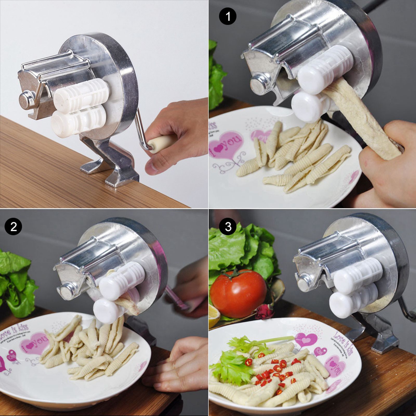 Aluminium Alloy Noodle Press Machine Manual Operate Kitchen Food Making Equipment view 11