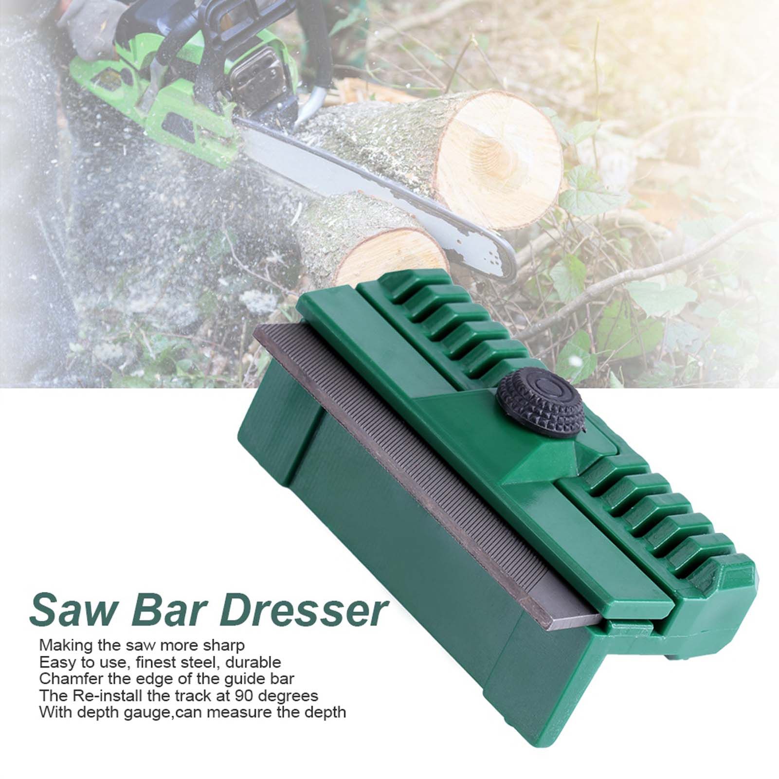 11*6*4cm Universal Fine Steel Chainsaw Chain Guide Bar Rail Dresser Lawn view 5