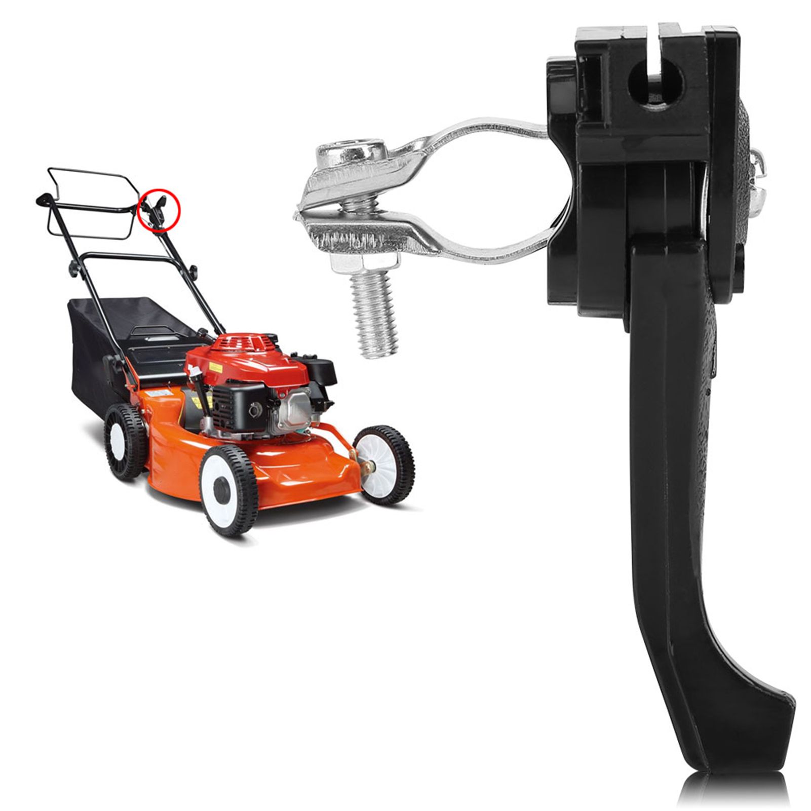 Universal Lawnmower Throttle Lever Fit for 19mm Handlebar Garden Agriculture view 12