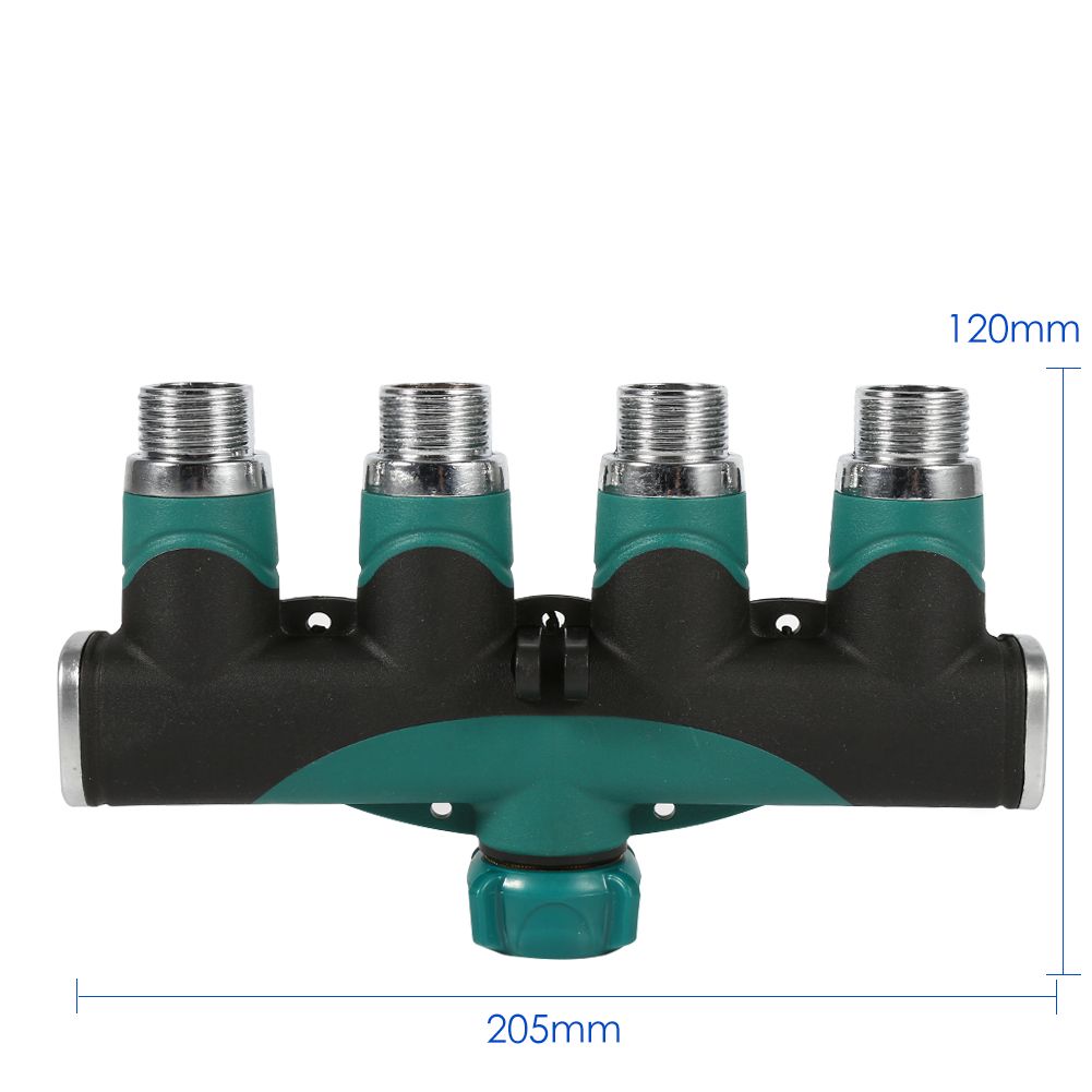 4 Way Water Tap Converter Connector Splitter Hose Pipe Adapter Garden view 10