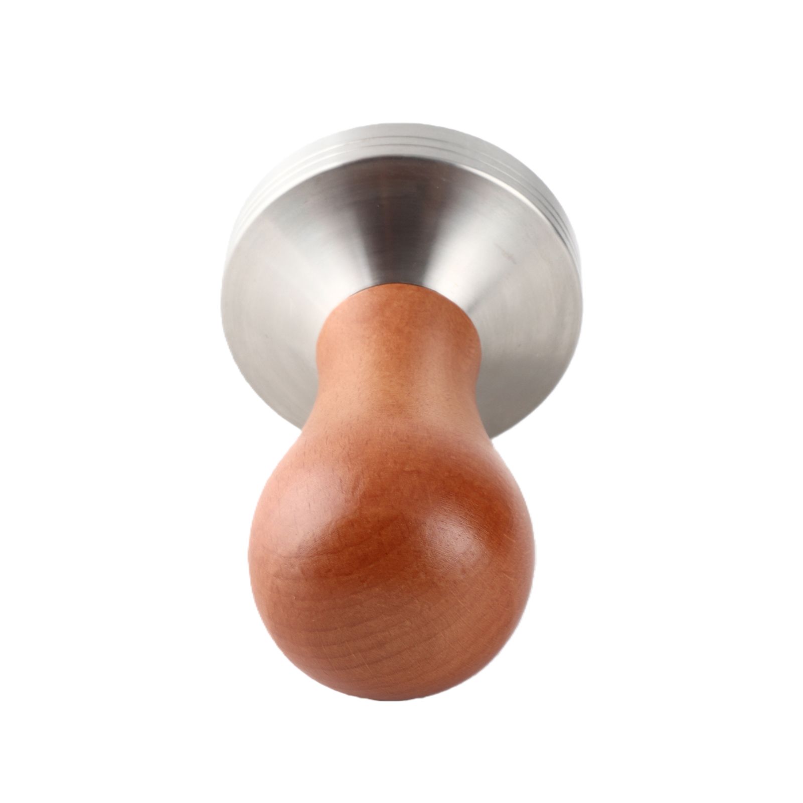 1Pc Wooden Handle Stainless Steel Espresso Coffee Tamper Press Tool with 58mm view 6