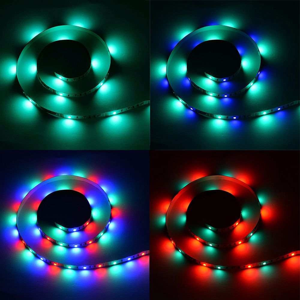 DC5V 13W 3 Meters 180 LEDs RGB Strip Light with Remote Control USB Powered — image 1