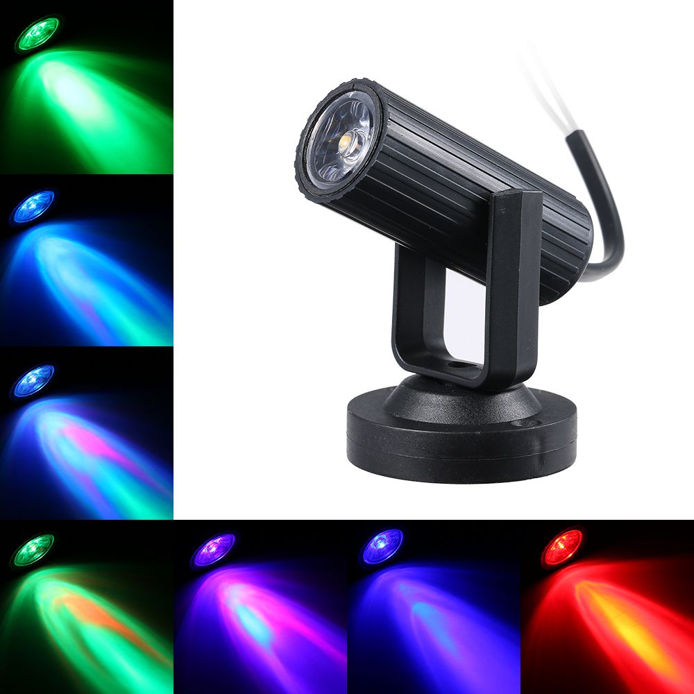 AC85-265V 1W LED Mini Spot Lamp Stage Lighting Fixture Portable for Home Party view 2