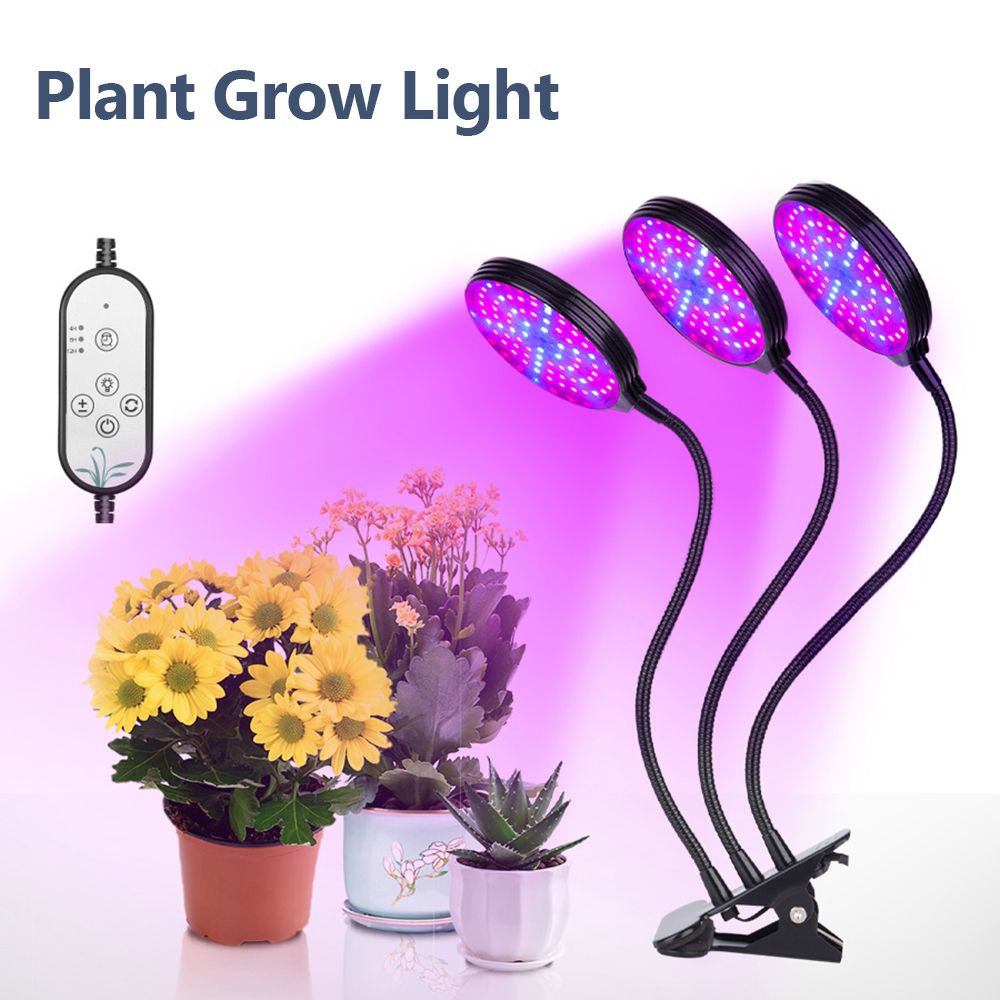 USB Plant Grow Light Red & Blue Spectrum Adjustable Desktop Clamp Growing Lamp