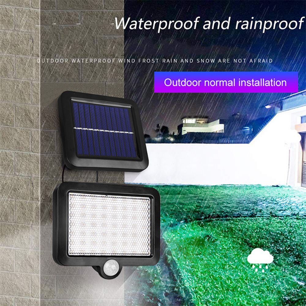 Separated Solar 56LED Induction Wall Lamp Separated Indoor and Outdoor Garage