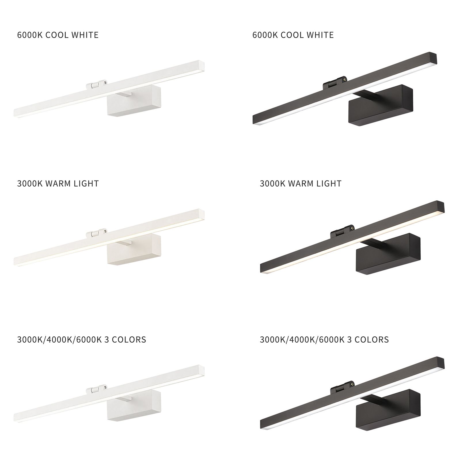 Modern LEDs Sconce Wall Lamp AC100-240V 12W 50cm/19.7in Bathroom Mirror Light