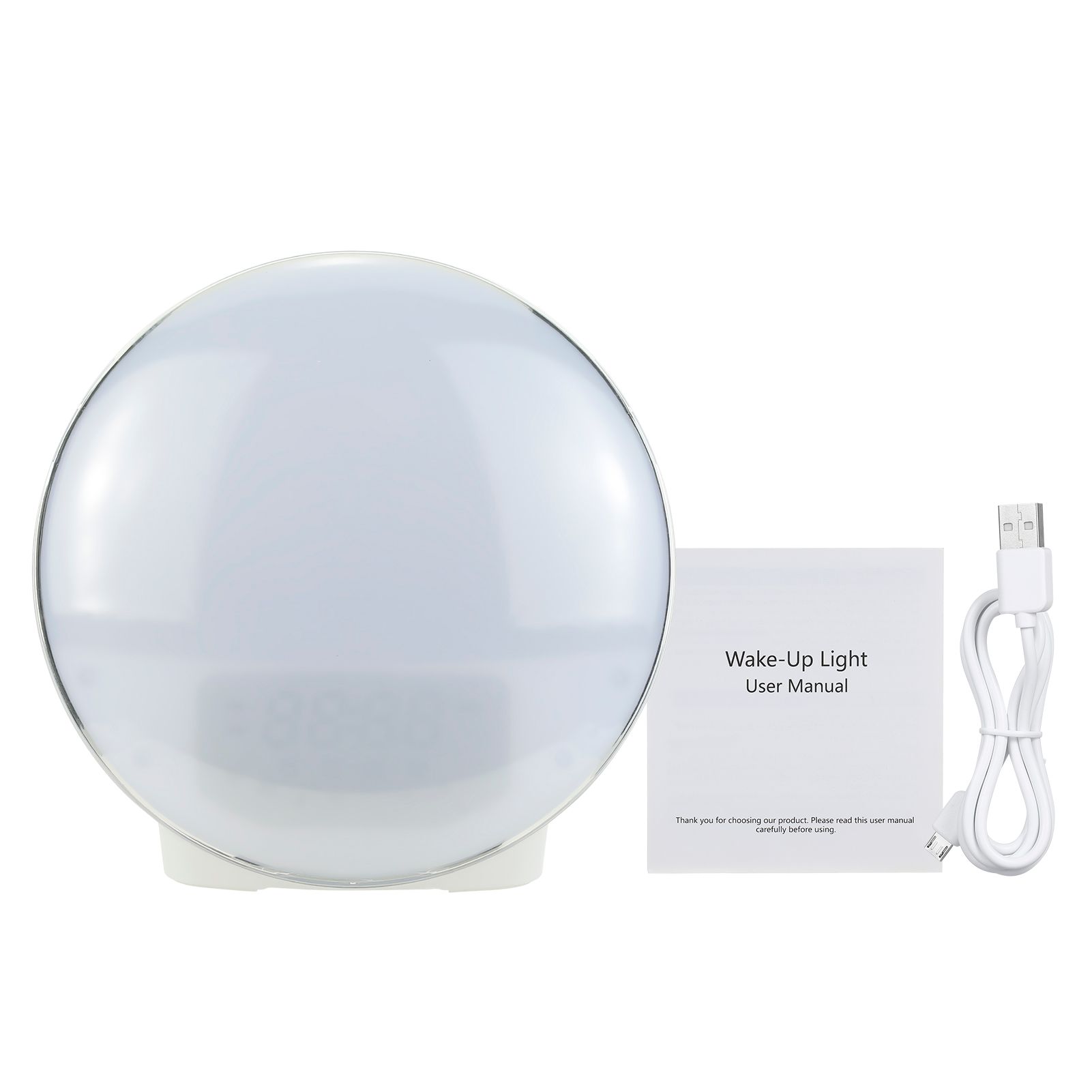 Wake Up Light Sunrise Alarm Clock 12 Colors Bedside Night Light with view 4