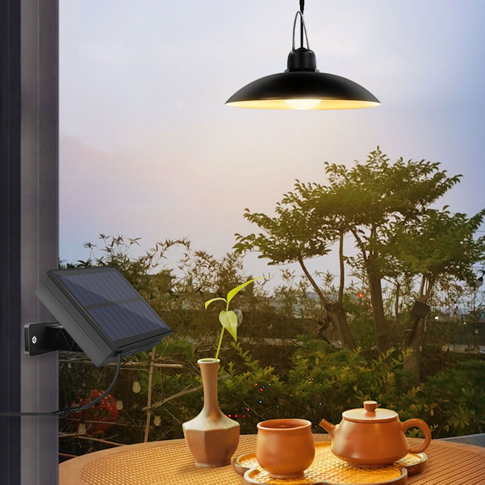 Solar Chandelier Courtyard Garden Corridor Landscape Lamp Indoor Outdoor